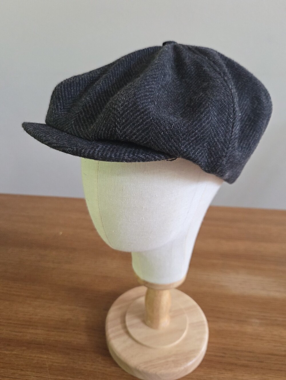 Pendleton Men's Wool Newsboy Cap In Grey Harringbone